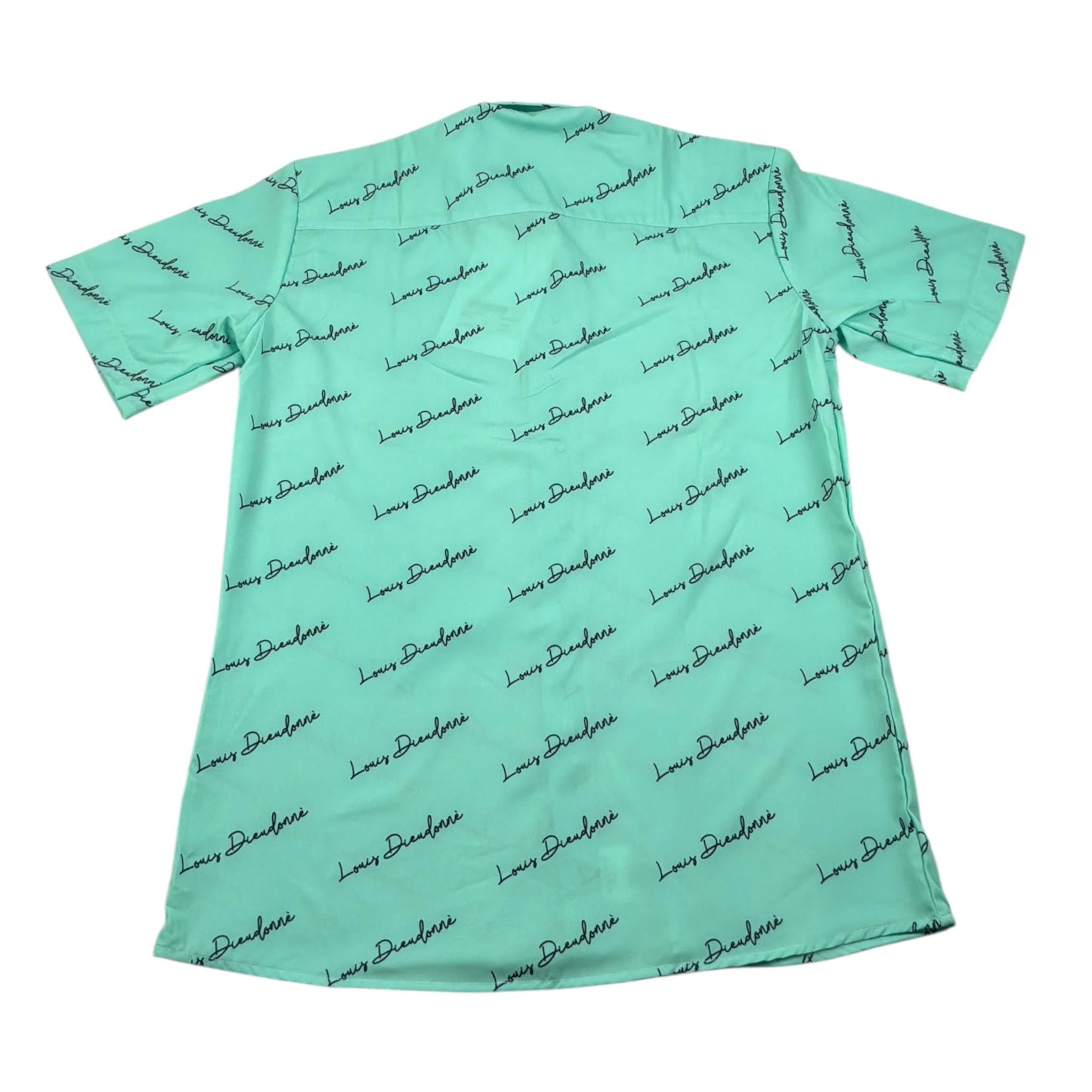 Louis Dieudonne' Camicia tinta unita Logata Verde Acqua per Bambino LD022 VERDE ACQUA LOUIS DIEUDONNE' 