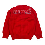 Iceberg Cardigan tinta unita con Stampa Rosso per Neonato MGICE4311B ROSSO ICEBERG 
