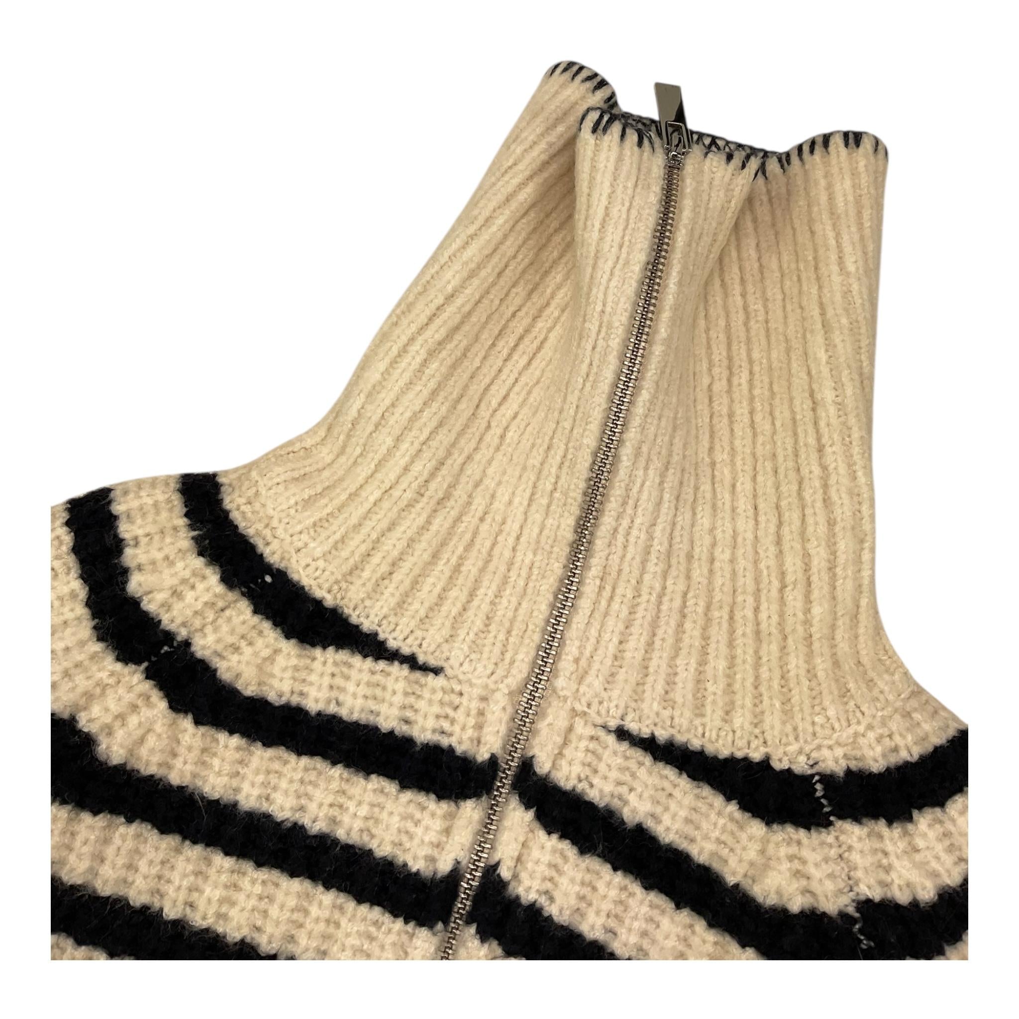 LES COYOTES DE PARIS maglia tinta unita collo alto fantasia a righe Panna per Bambina 12223072 PANNA LES COYOTES DE PARIS 