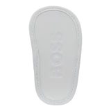 Boss Sangalo Tinta Unita con Logo per Neonata J51666 BIANCO BOSS 