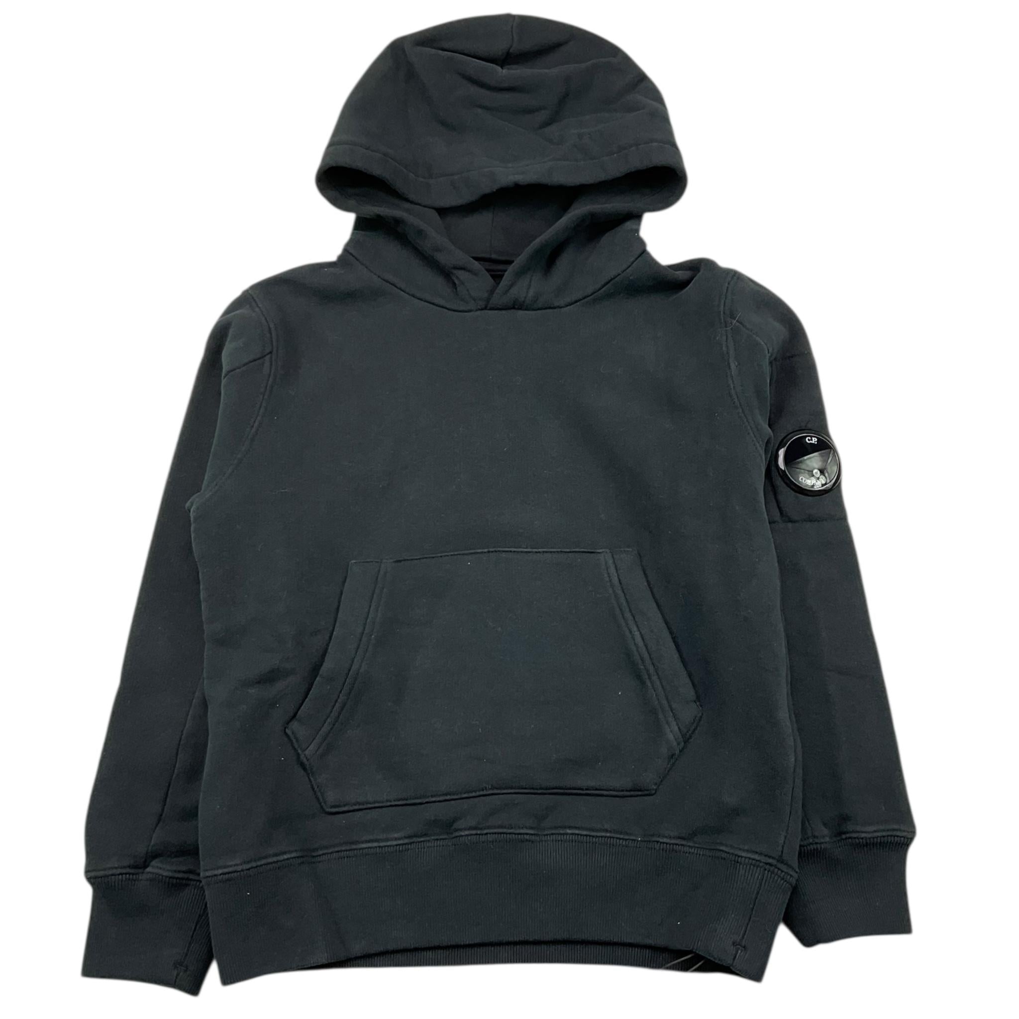 C.P. COMPANY felpa chiusa con cappuccio tinta unita Nero per Bambino 15CKSS018A NERO C.P. COMPANY 