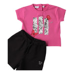 Sarabanda Completo 2 Pezzi T-Shirt-Short  per Bambina 0B255J FUXIA SARABANDA 