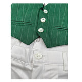 Never Too Completo 4 Pezzi Camicia-Bermuda-Gilet-Papillion Verde per Bambino GM2237NJX VERDE NEVER TOO 