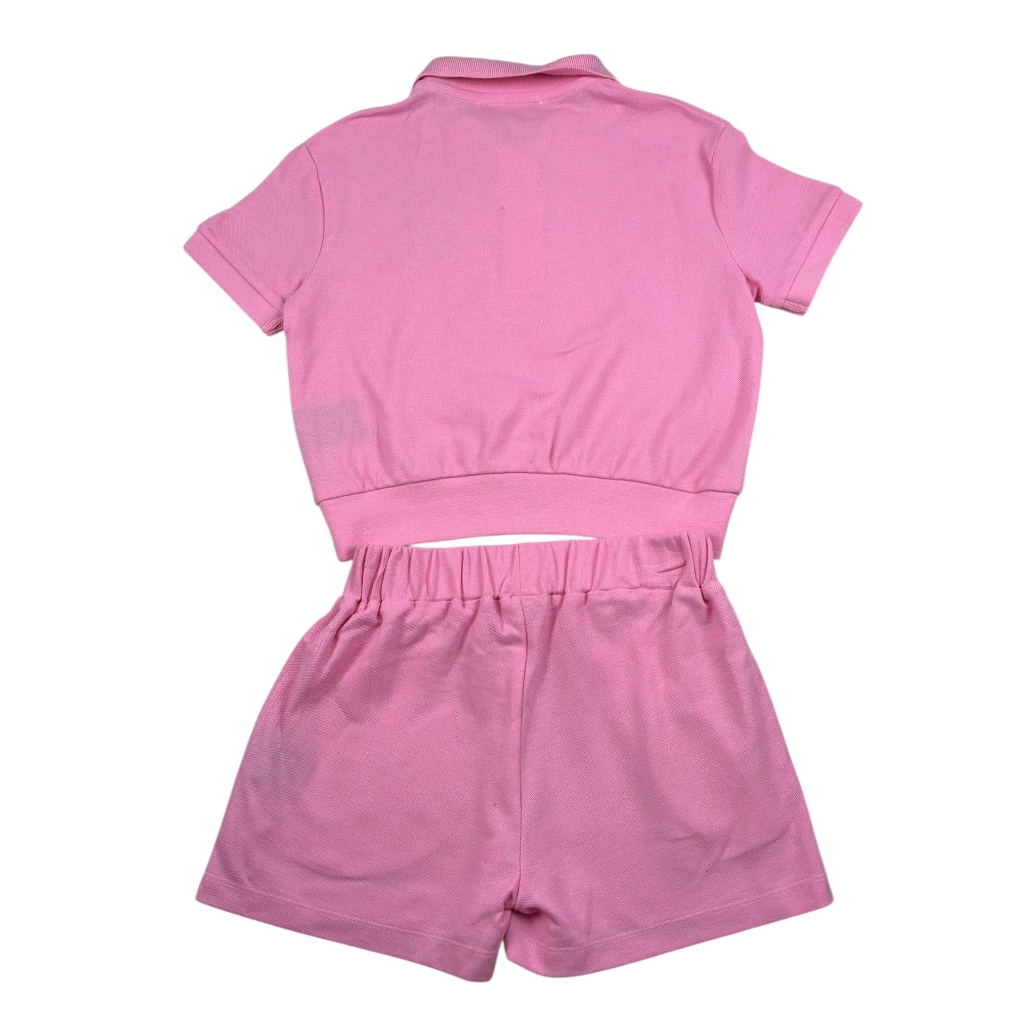 Just Cavalli Completo 2 Pezzi Polo-Short Tinta Unita per Bambina JGP26053CE ROSA JUST CAVALLI 