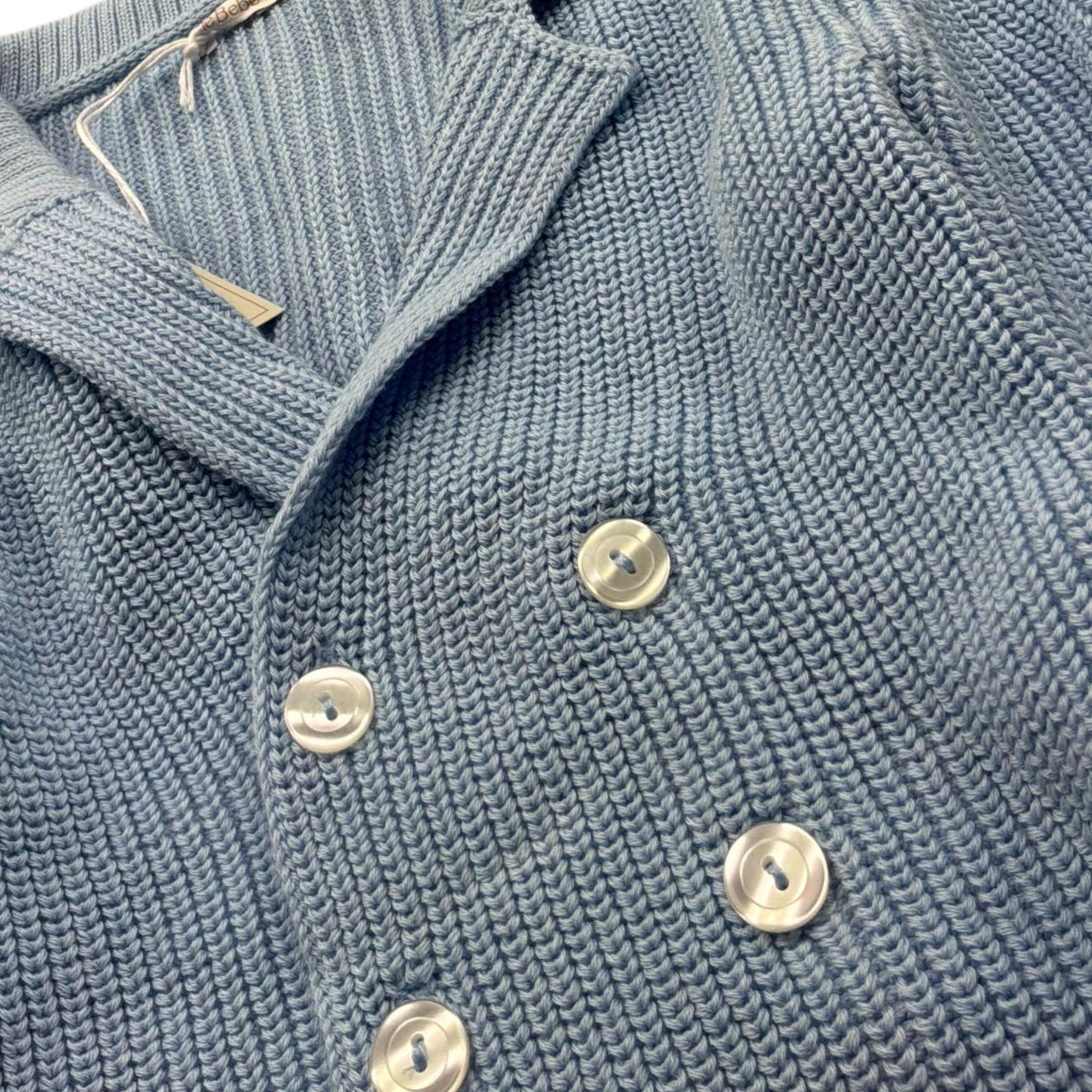 Le Bebe' Cardigan Tinta Unita con Bottoni per Neonato LBB5352 AZZURRO LE BEBE' 