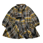 PICCOLA LUDO abit manica lunga fantasia scozzese Nero per Neonata BS6WB049N NERO PICCOLA LUDO 