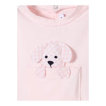 Il Gufo Pagliaccetto Mezza Manica Tinta Unita per Neonata P25TO264MF032 ROSA IL GUFO 