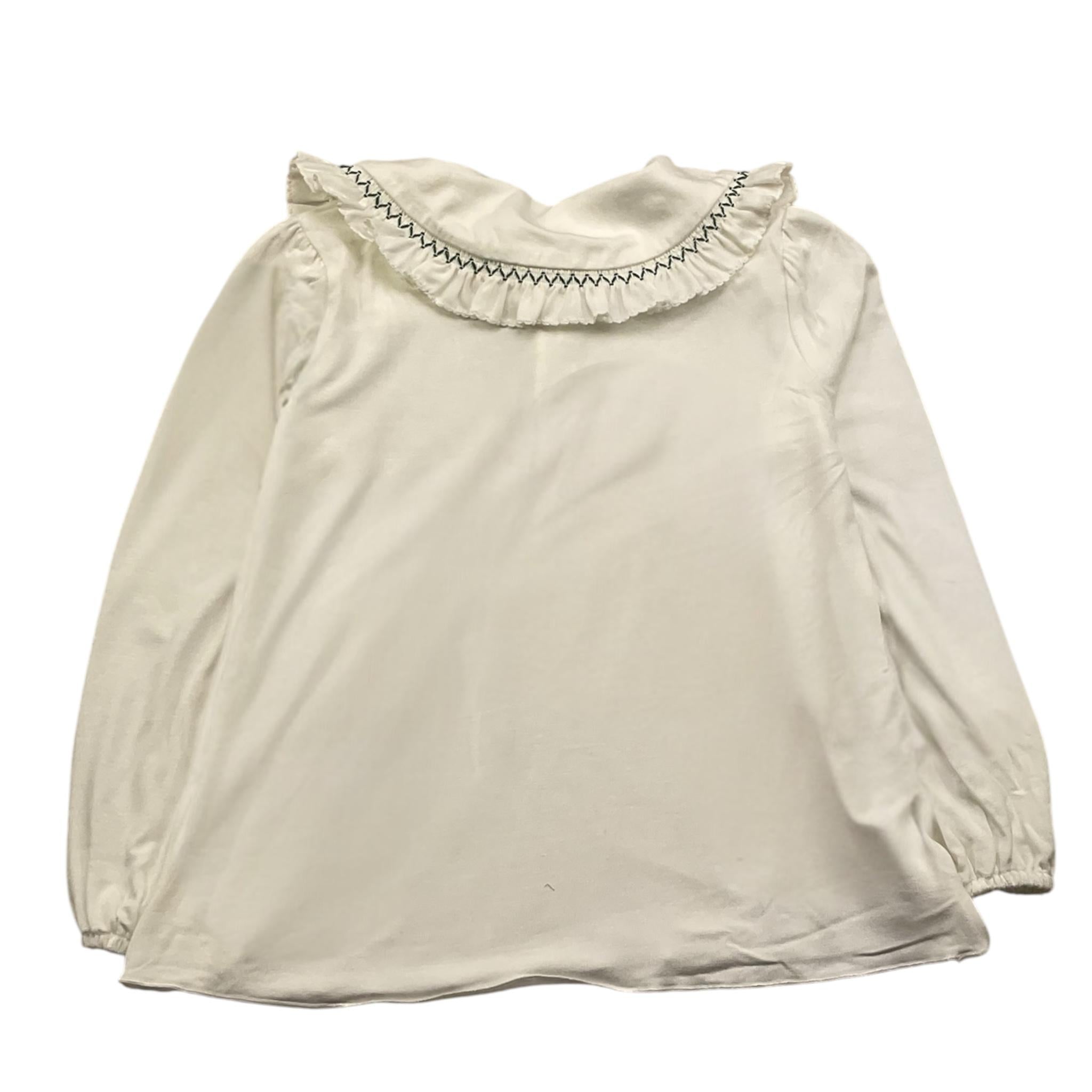LA STUPENDERIA shirt tinta unita con colletto Panna per Bambina TJMG42 PANNA LA STUPENDERIA 