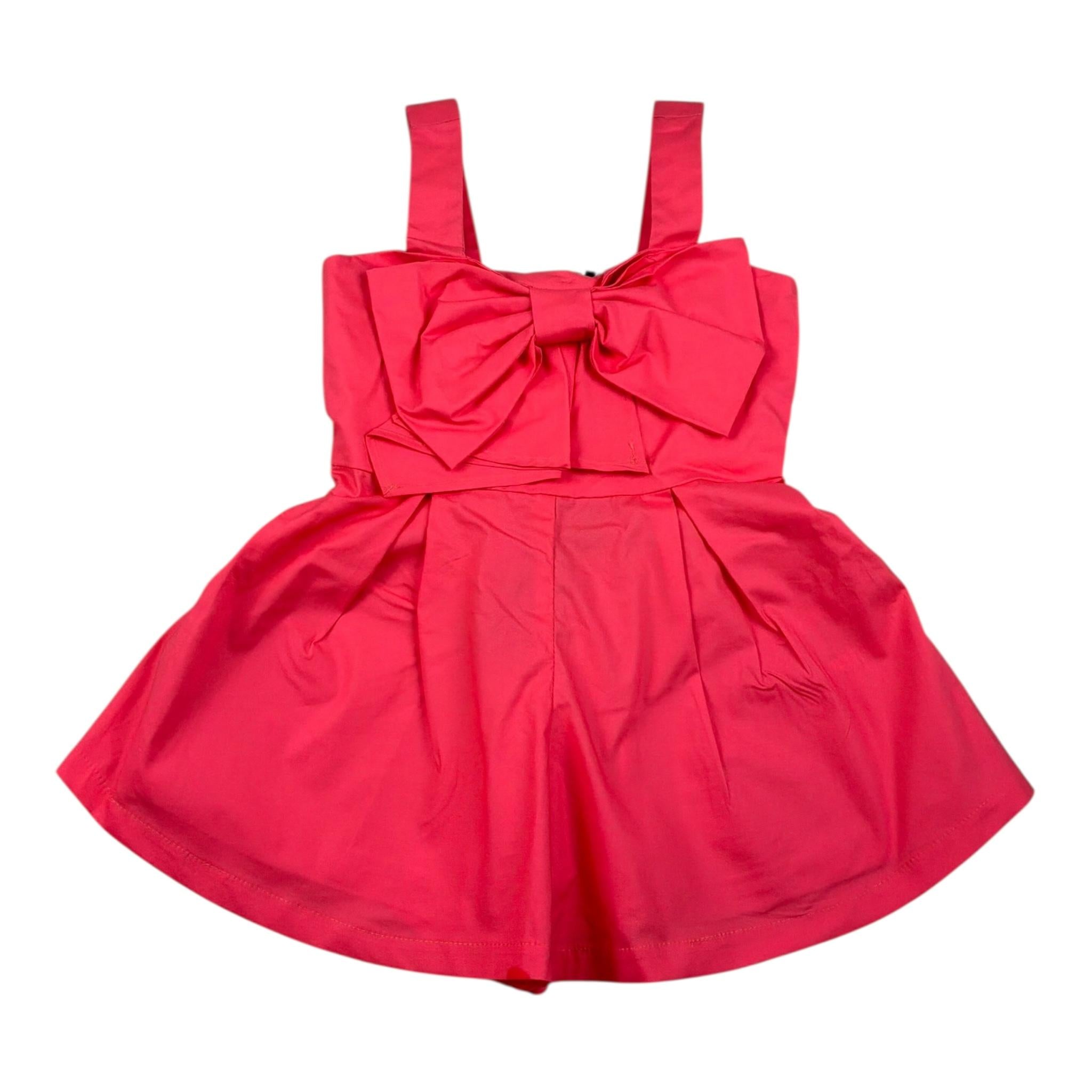 Naice Tutina Intera Tinta Unita con Fiocco per Bambina 24127 SALMONE NAICE 