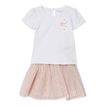 Guess Completo 2 Pezzi T-Shirt-Gonna per Neonata A5RG00K6YW0 BIANCO/ROSA GUESS 