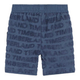 Timberland Bermuda Tinta Unita Logato con Elastico In Vita per Neonato T60127 BLU TIMBERLAND 