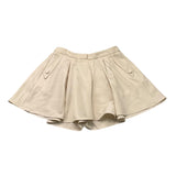 Fun & Fun Short Modello Gonna Tinta Unita Con Girovita Regolabile Beige Per Bambina