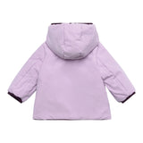 K-WAY giubbino reversibile con zip e cappuccio Viola per Neonata K71338WS VIOLA K-WAY 