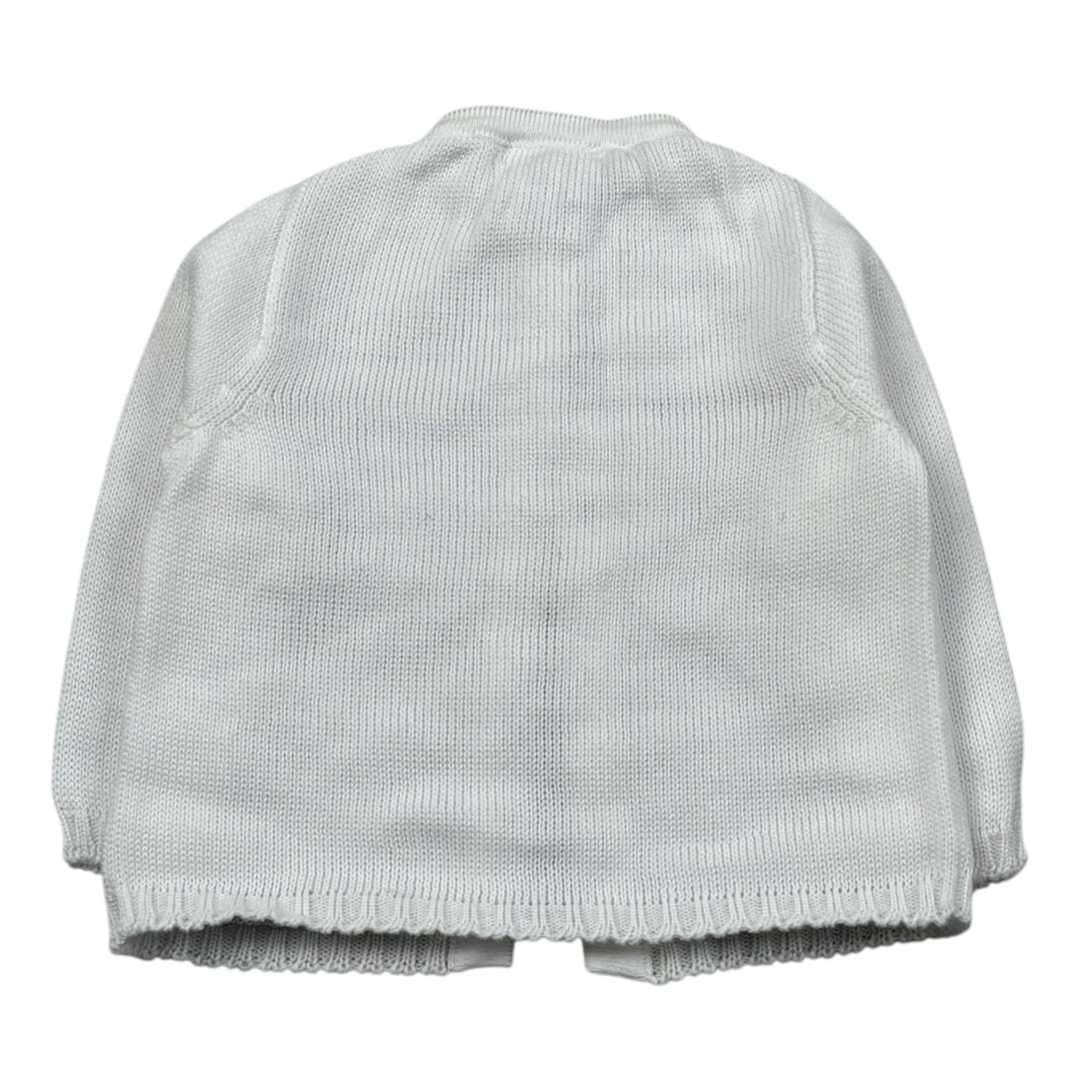 Seerose Cardigan Tinta Unita per Neonato SEEC PANNA SEEROSE 