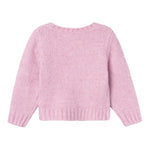 NAME IT maglia tinta unita girocollo con stampa Rosa per Neonata 13233167N ROSA NAME IT 