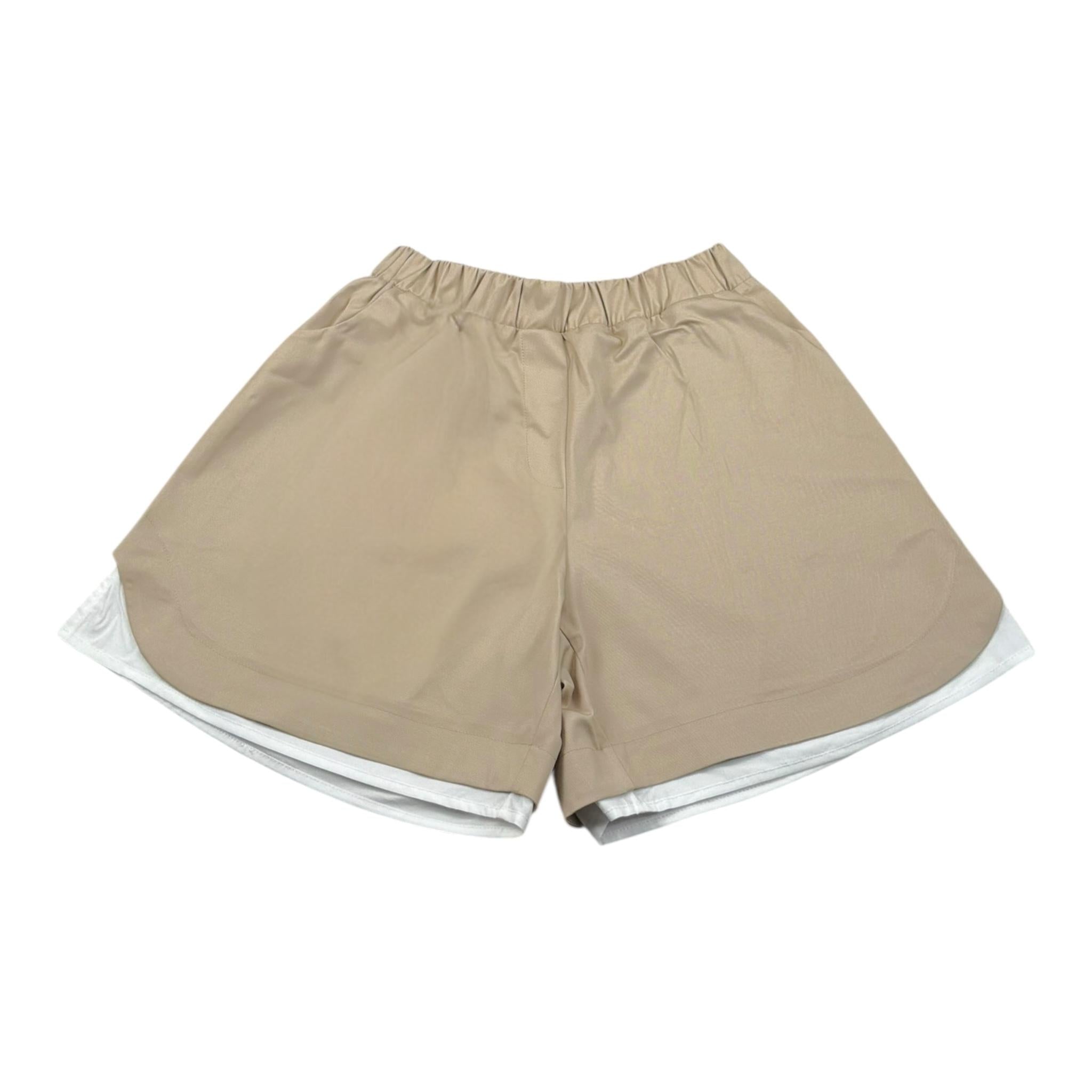 Vicolo Short Tinta Unita con Elastico In Vita per Bambina 3146S00205X BEIGE VICOLO 