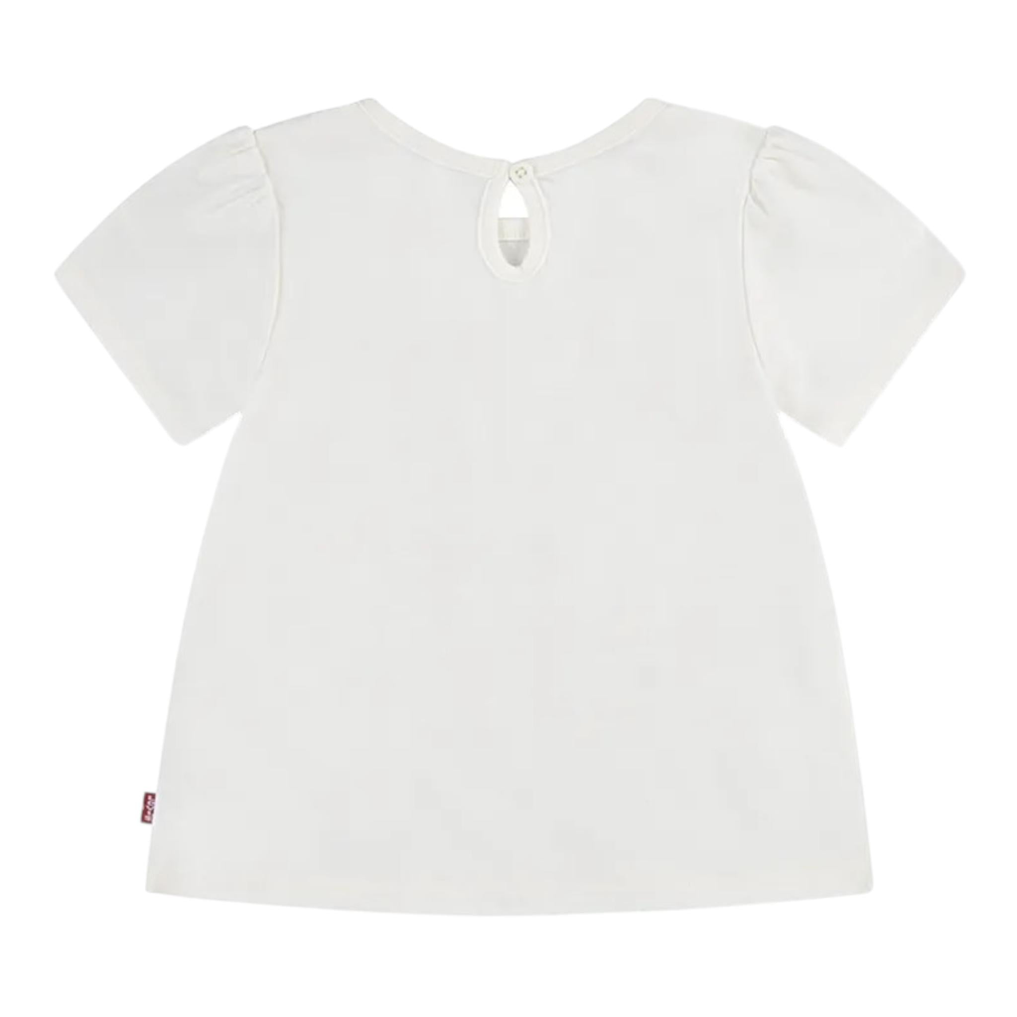 Levi'S T-Shirt Girocollo Tinta Unita con Stampa per Neonata 1EM401 BIANCO LEVI'S 