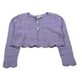 J.O. Milano Coprispalle Tinta Unita con Ricami per Bambina 573X1JXX LILLA J.O. MILANO 