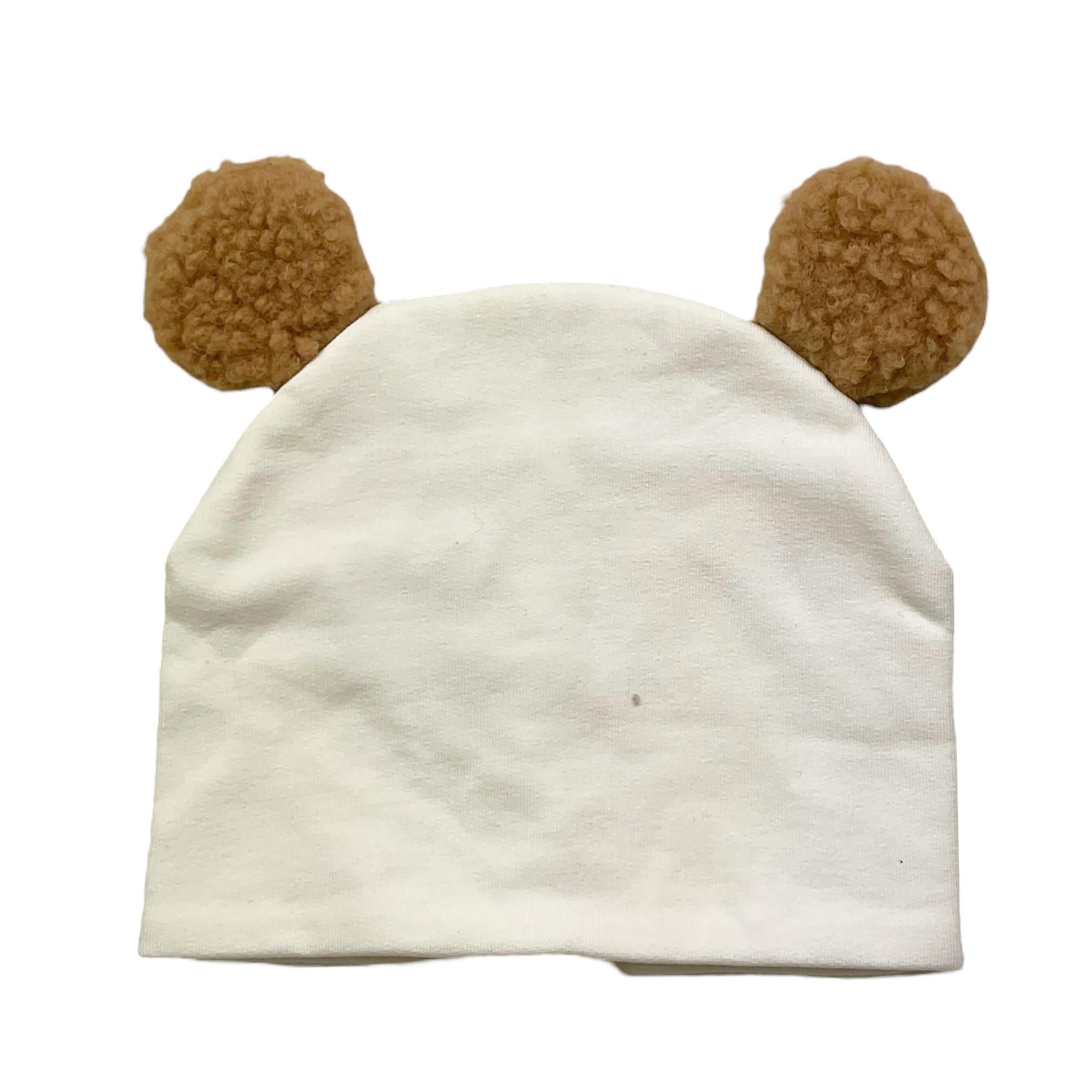 MARLU' cappello tinta unita con orecchie Bianco per Neonato IG7873 BIANCO MARLU' 