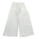 Twinset Pantalone A Palazzo Tinta Unita per Bambina 251GJ2QN8 BIANCO TWINSET 