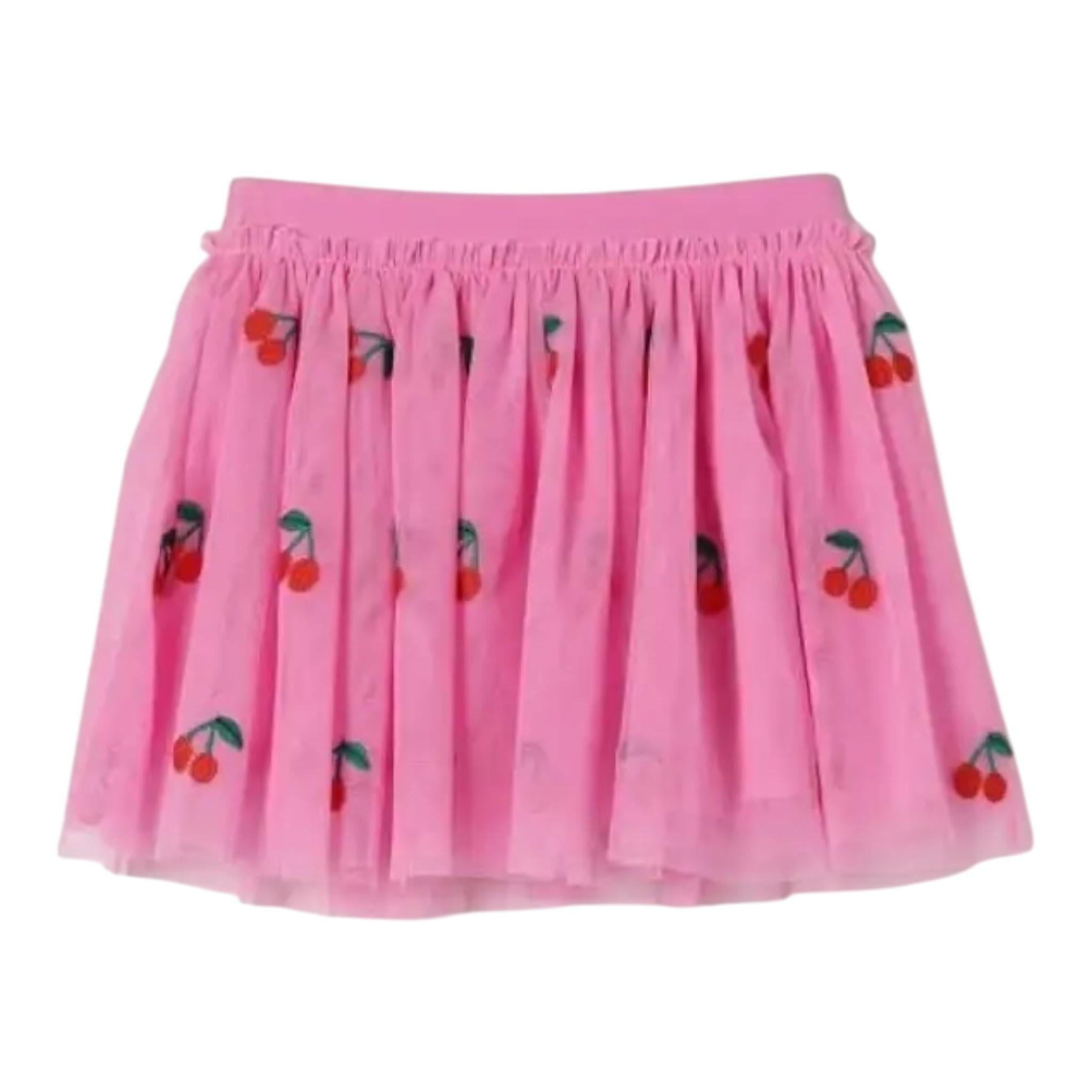 Stella Mccartney Gonna Tinta Unita con Stampa per Bambina TW7B01 ROSA STELLA McCARTNEY 