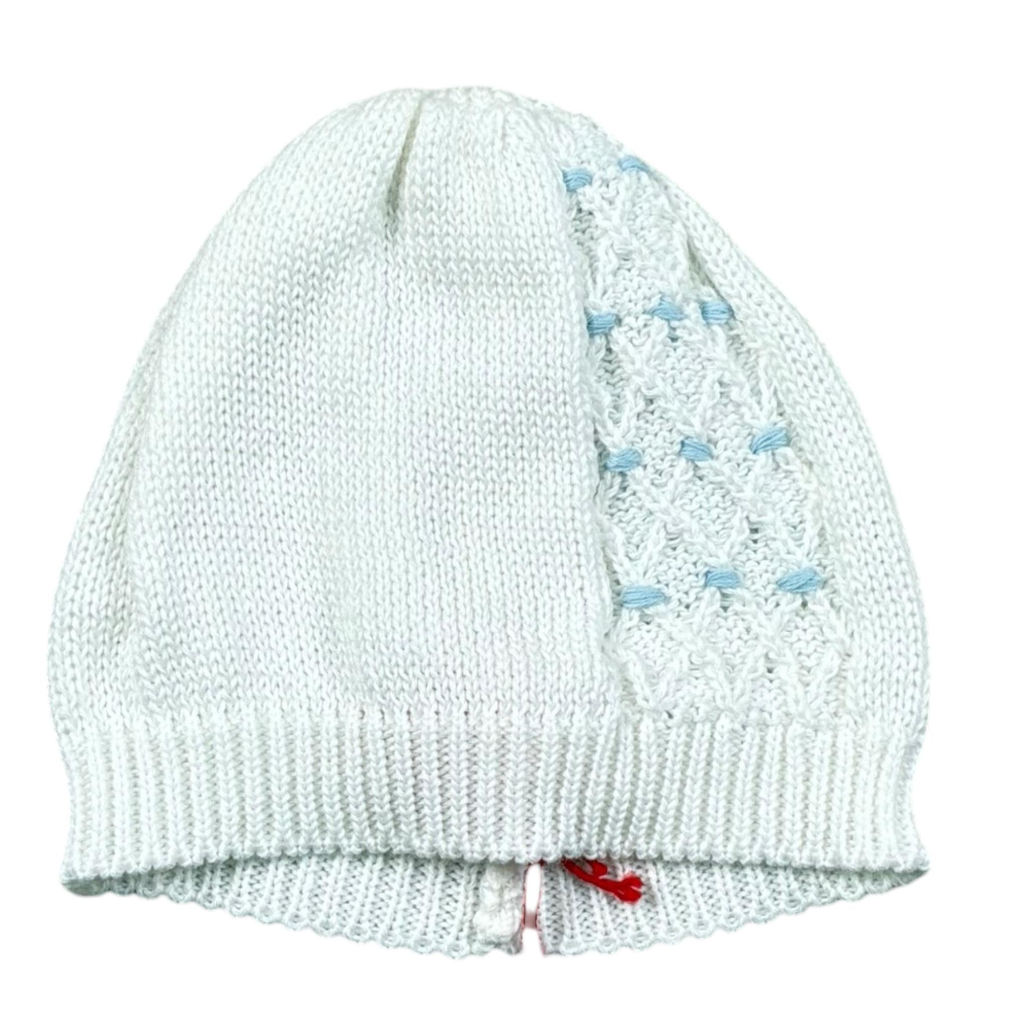 Scaldacuore Cappello Tinta Unita Maglia per Neonato PS14PE24 BIANCO SCALDACUORE 