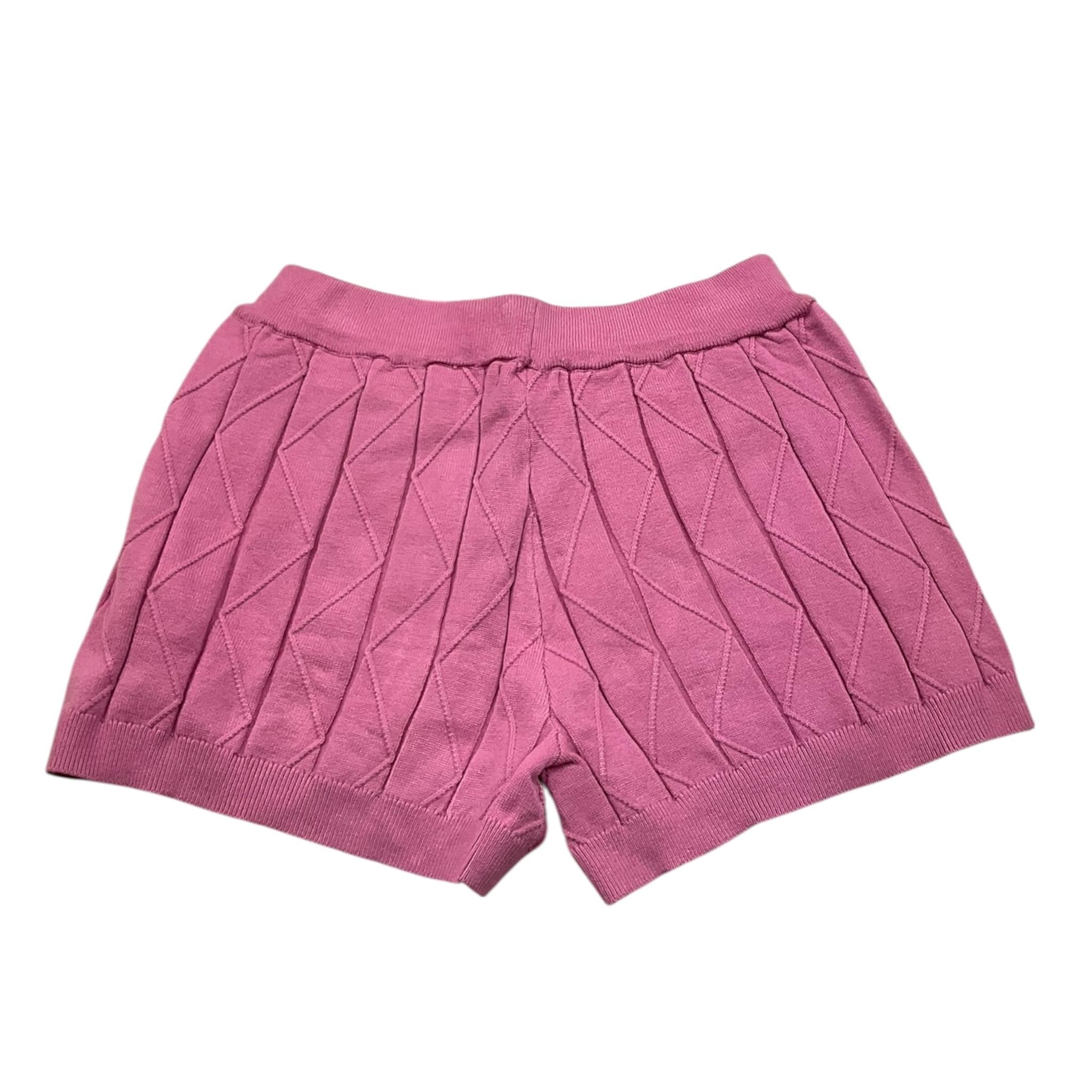 FUN & FUN short in maglia tinta unita Rosa per Bambina FJSO00042 ROSA FUN & FUN 