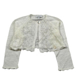 Le Coconne Coprispalle Tinta Unita con Ricami per Neonata LCN0985 PANNA LE COCONNE 