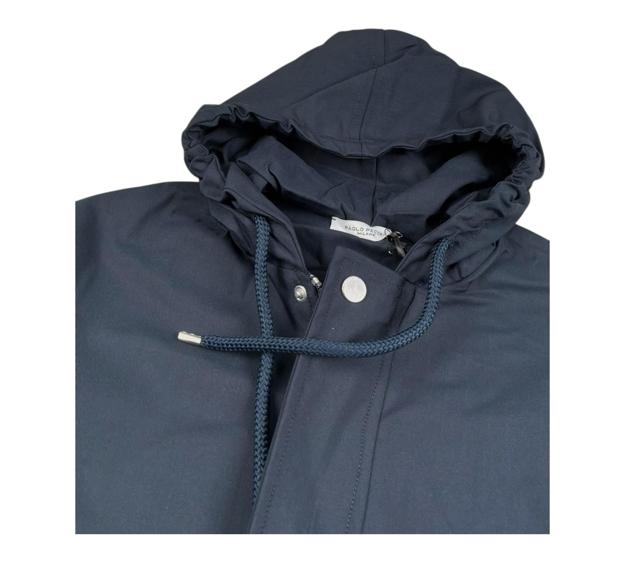 Paolo Pecora Giubbino Tinta Unita con Cappuccio per Bambino PP4328 BLU PAOLO PECORA 