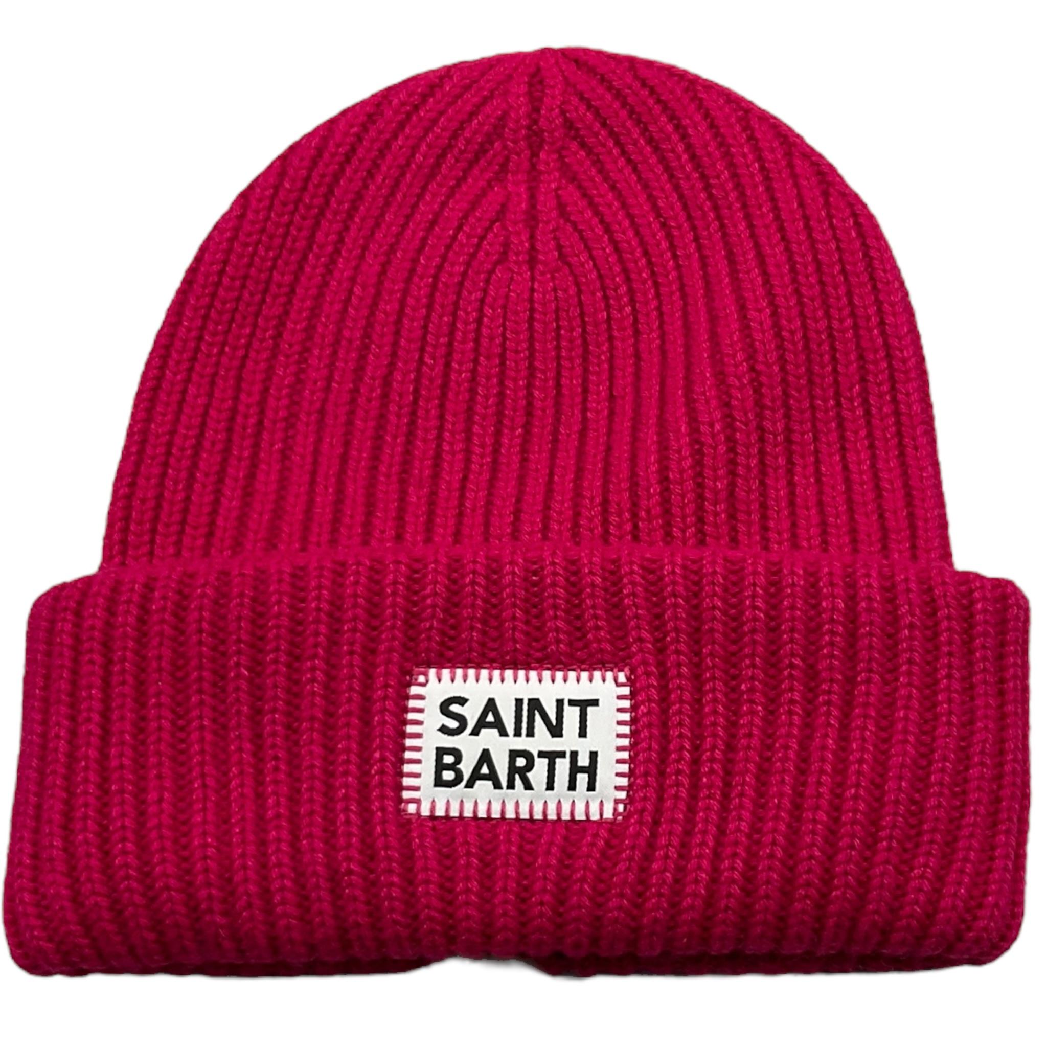 SAINT BARTH cappello tinta unita con stampa Fuxia per Bambina BRR00011 FUXIA SAINT BARTH 