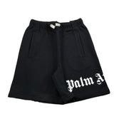 Palm Angels Bermuda Tinta Unita con Elastico In Vita per Bambino PBCI002C99 NERO PALM ANGELS 