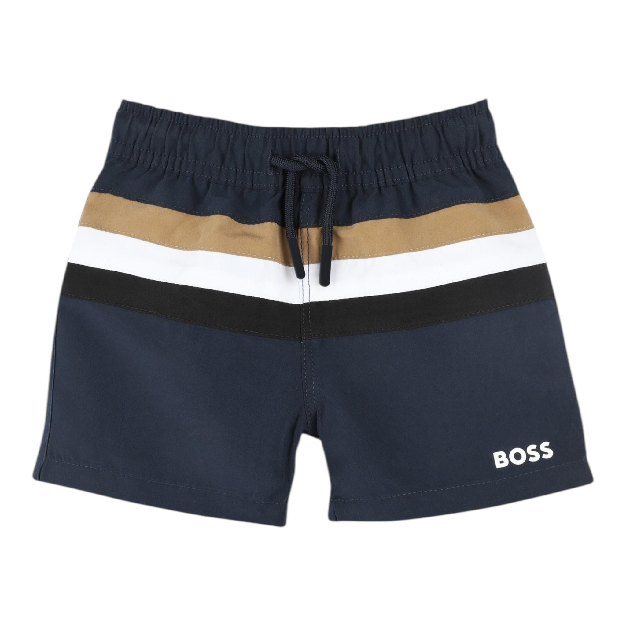 Boss Costume Tinta Unita con Logo per Bambino J51975 BLU BOSS 