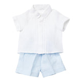 Il Gufo Completo 2 Pezzi Camicia-Bermuda per Neonato P25DP464L002 BIANCO/AZZURRO IL GUFO 