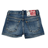 Dsquared2 Bermuda tinta unita In Denim Azzurro per Bambino DQ00WGJX AZZURRO DSQUARED2 