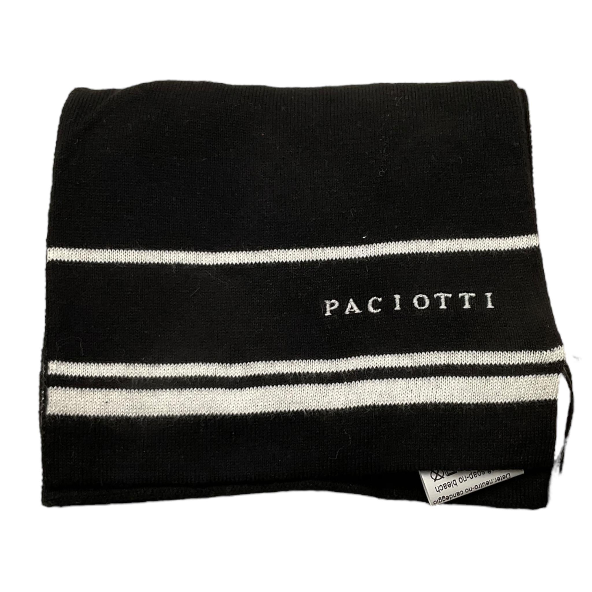 CESARE PACIOTTI sciarpa tinta unita con logo Nero per Neonato SCP5350B NERO CESARE PACIOTTI 