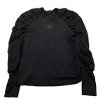 FUN & FUN shirt girocollo tinta unita con logo Nero per Bambina FJTS00460 NERO FUN & FUN 