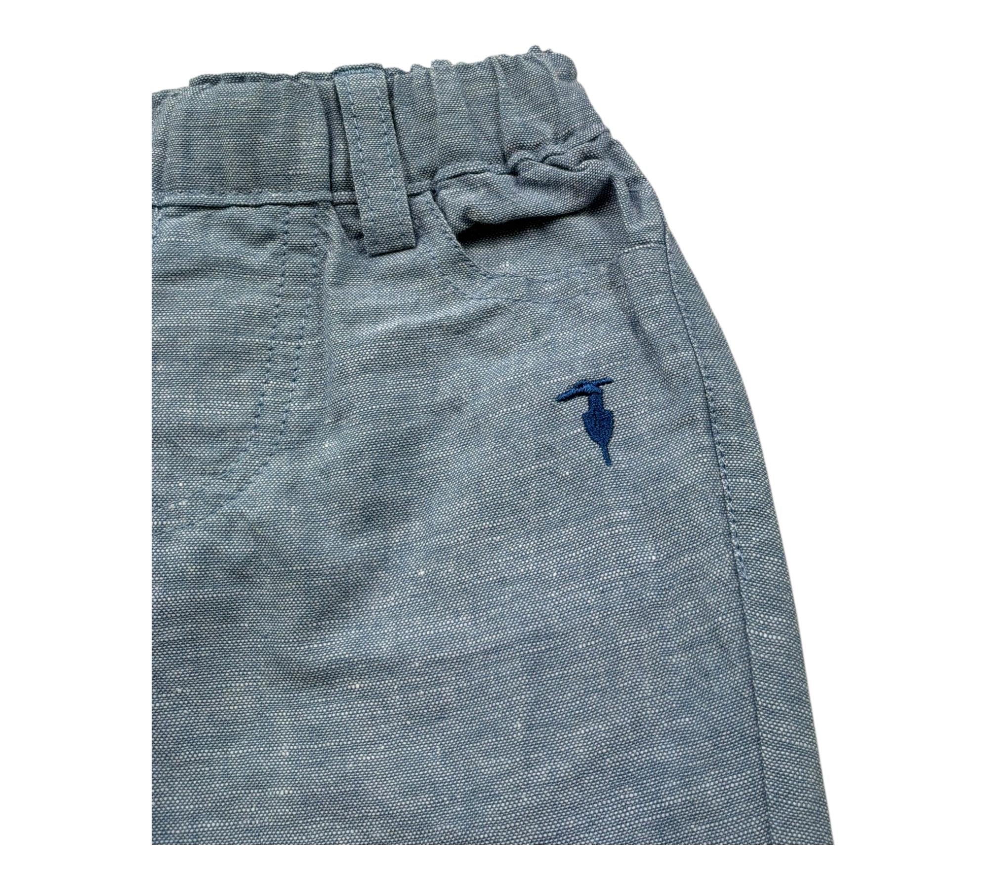 Trussardi Pantalone Tinta Unita con Elastico In Vita per Neonato TIP26038PA AZZURRO TRUSSARDI 