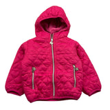 MONO STAR giubbino tinta unita con zip e cappuccio Fuxia per Neonata MS5209 FUXIA MONO STAR 