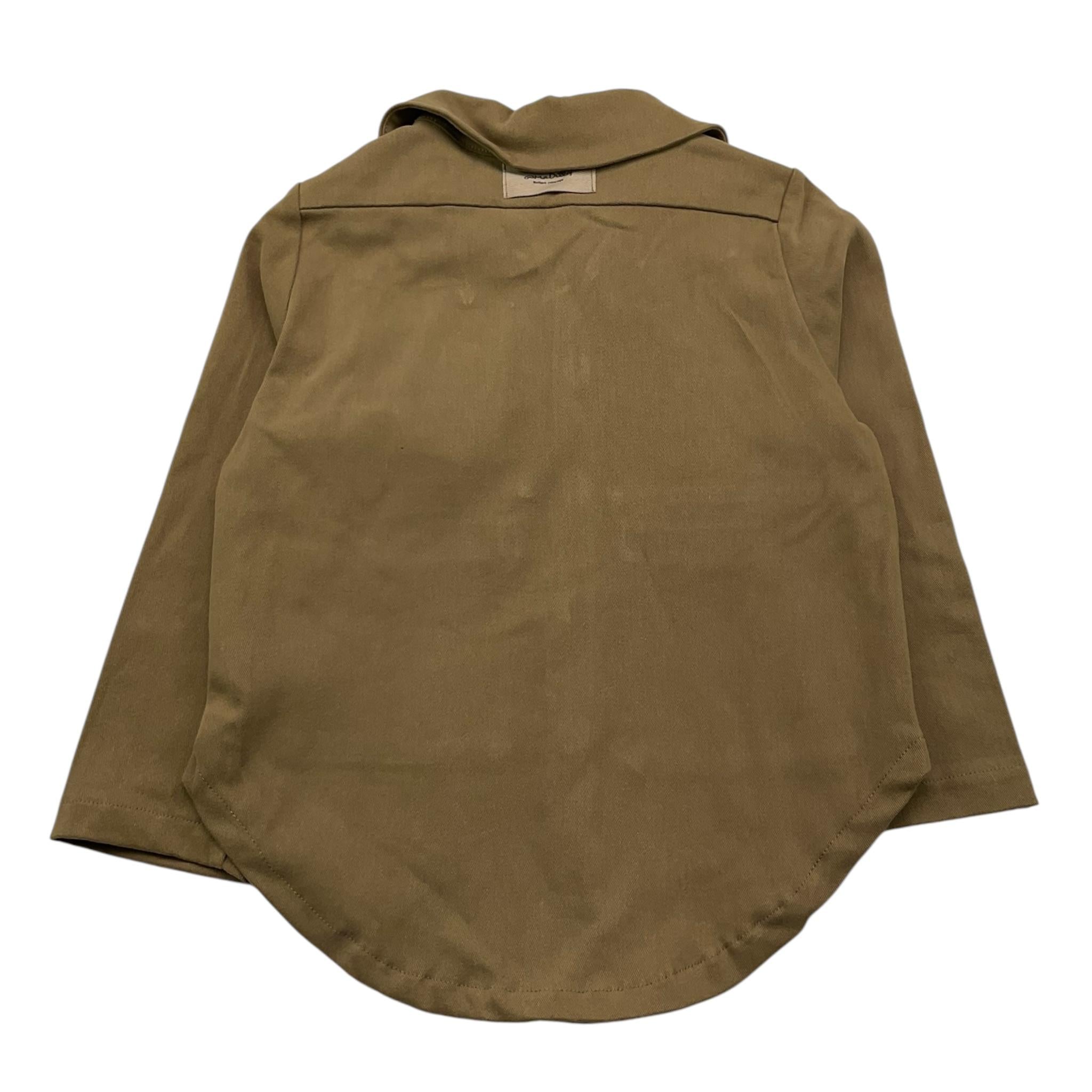 @MADILLY camicia manica lunga tinta unita Verde per Bambino 01941 VERDE @MADILLY 