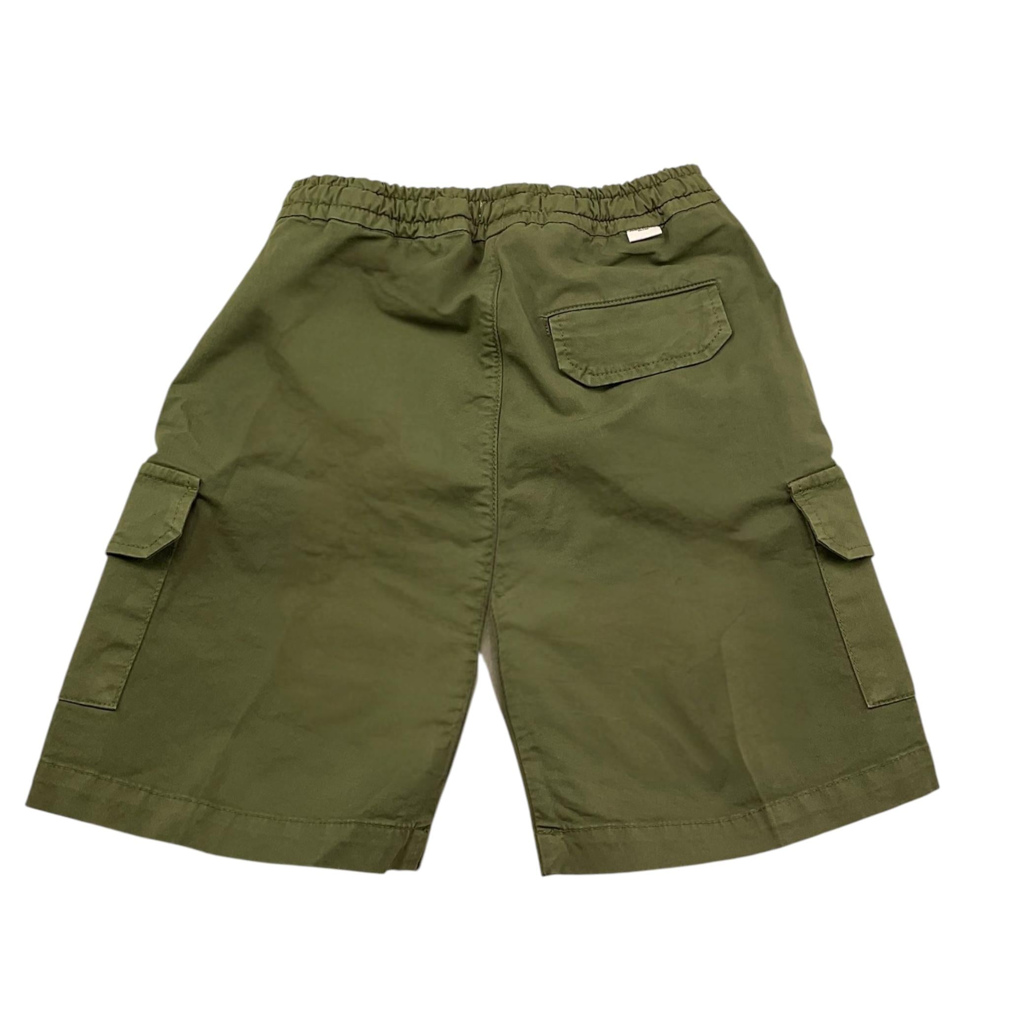 Paolo Pecora Bermuda Tinta Unita con Elastico In Vita per Bambino PP3995X VERDE PAOLO PECORA 