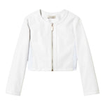 Twinset Giubbino In Ecopelle Tinta Unita per Bambina 251GJ2560 BIANCO TWINSET 