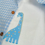 Valentina Bebes Completo 3 Pezzi T-Shirt-Camicia-Bermuda per Bambino LOVE20J AZZURRO VALENTINA BEBES 