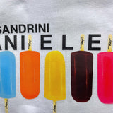 Daniele Alessandrini T-Shirt Tinta Unita Girocollo Con Stampa Bianco Per Neonato