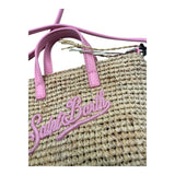 Saint Barth Borsa Tinta Unita In Paglia con Tracolla per Bambina 00415L BEIGE SAINT BARTH 