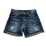 Patriot Bermuda In Denim Tinta Unita con Girovita Regolabile per Bambino PJS2SPCK42 BLU PATRIOT 