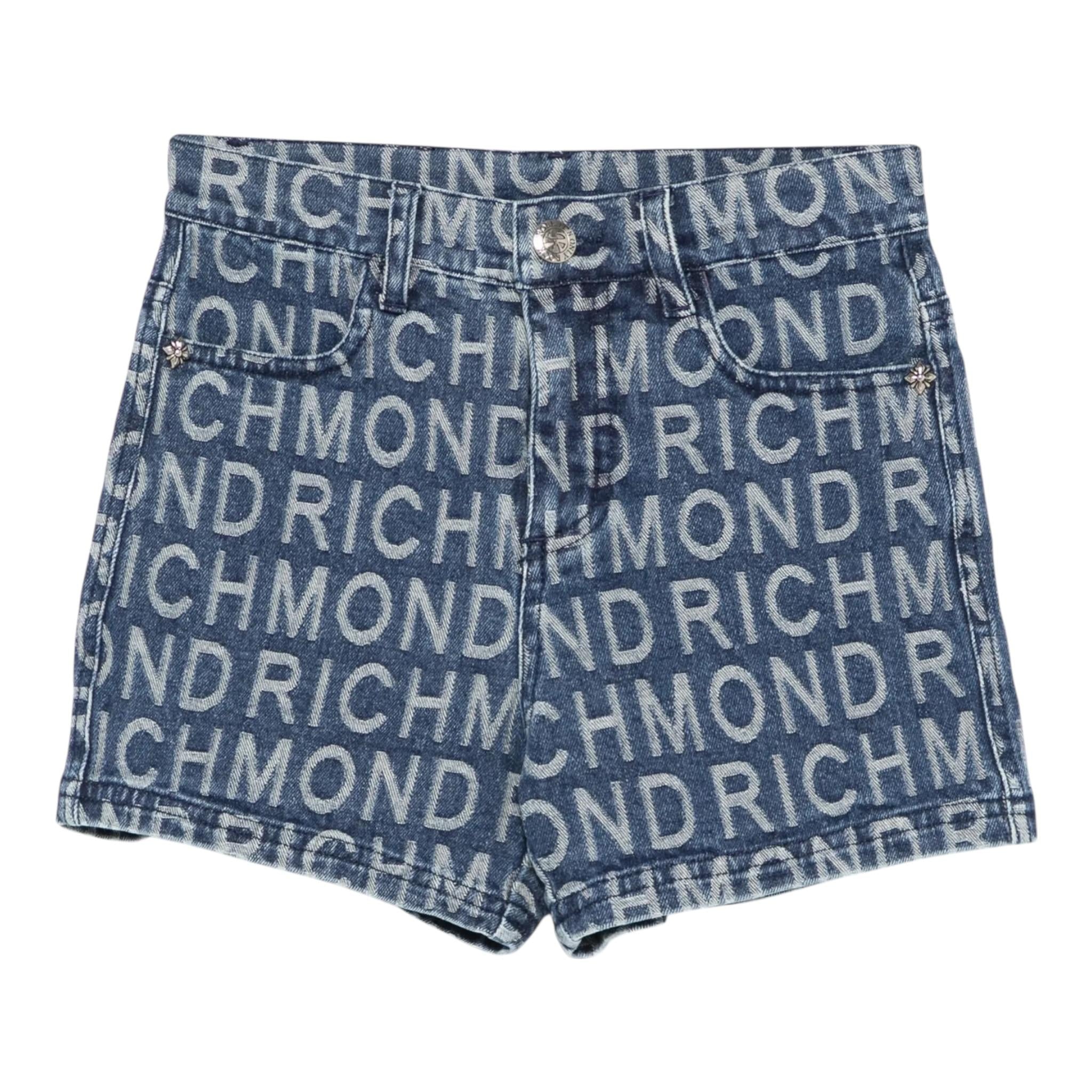 John Richmond Short In Denim Logato Blu per Bambina RGP25122SHXX BLU JOHN RICHMOND 