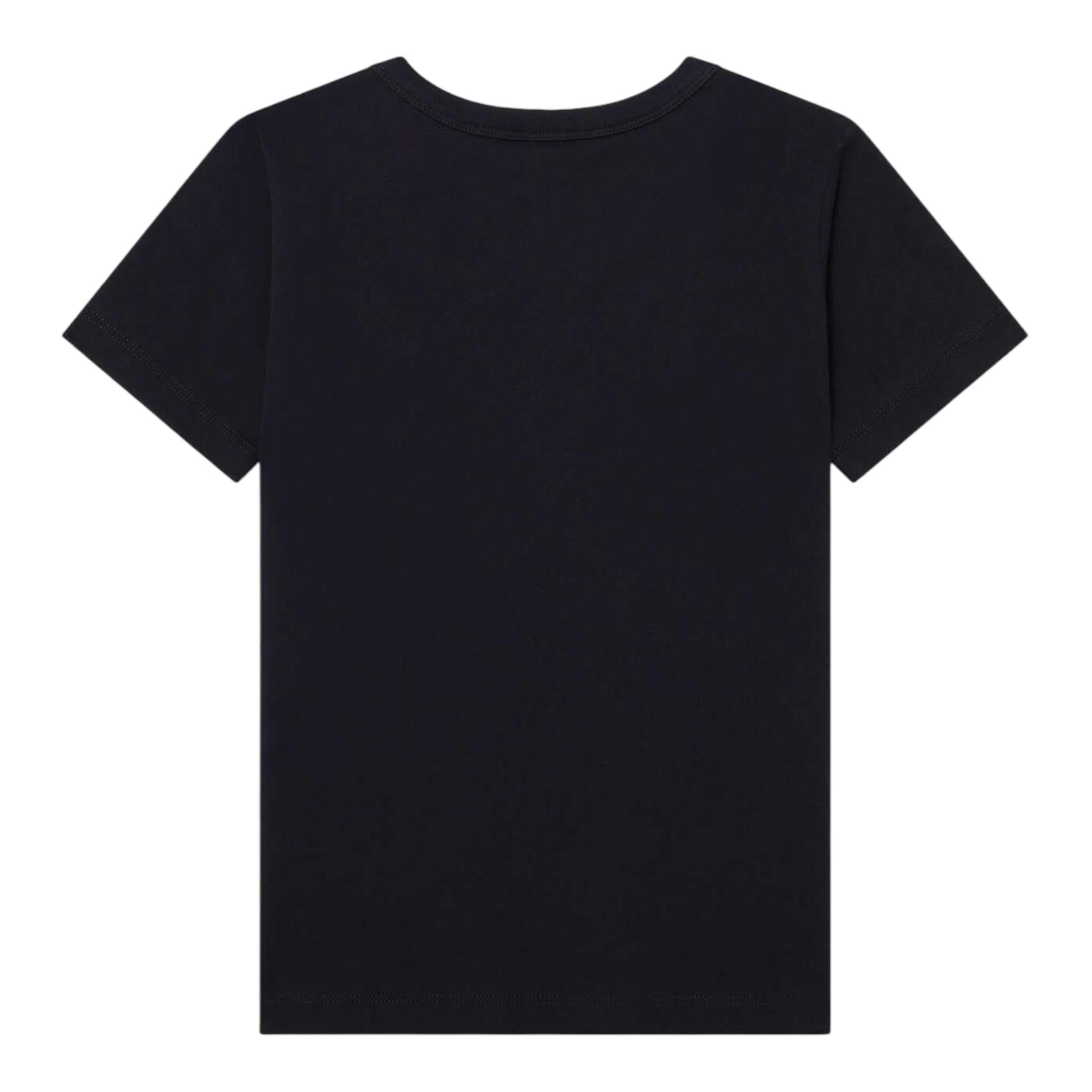 STELLA McCARTNEY t-shirt girocollo tinta unita con stampa Nero per Neonata TV8C81X NERO STELLA McCARTNEY 