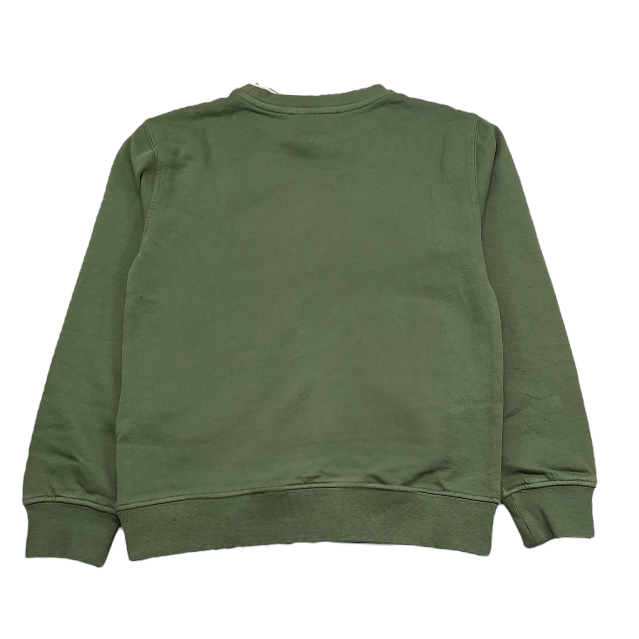 Dan John Felpa Chiusa Girocollo Tinta Unita con Logo per Bambino MFD5101J VERDE DAN JOHN 