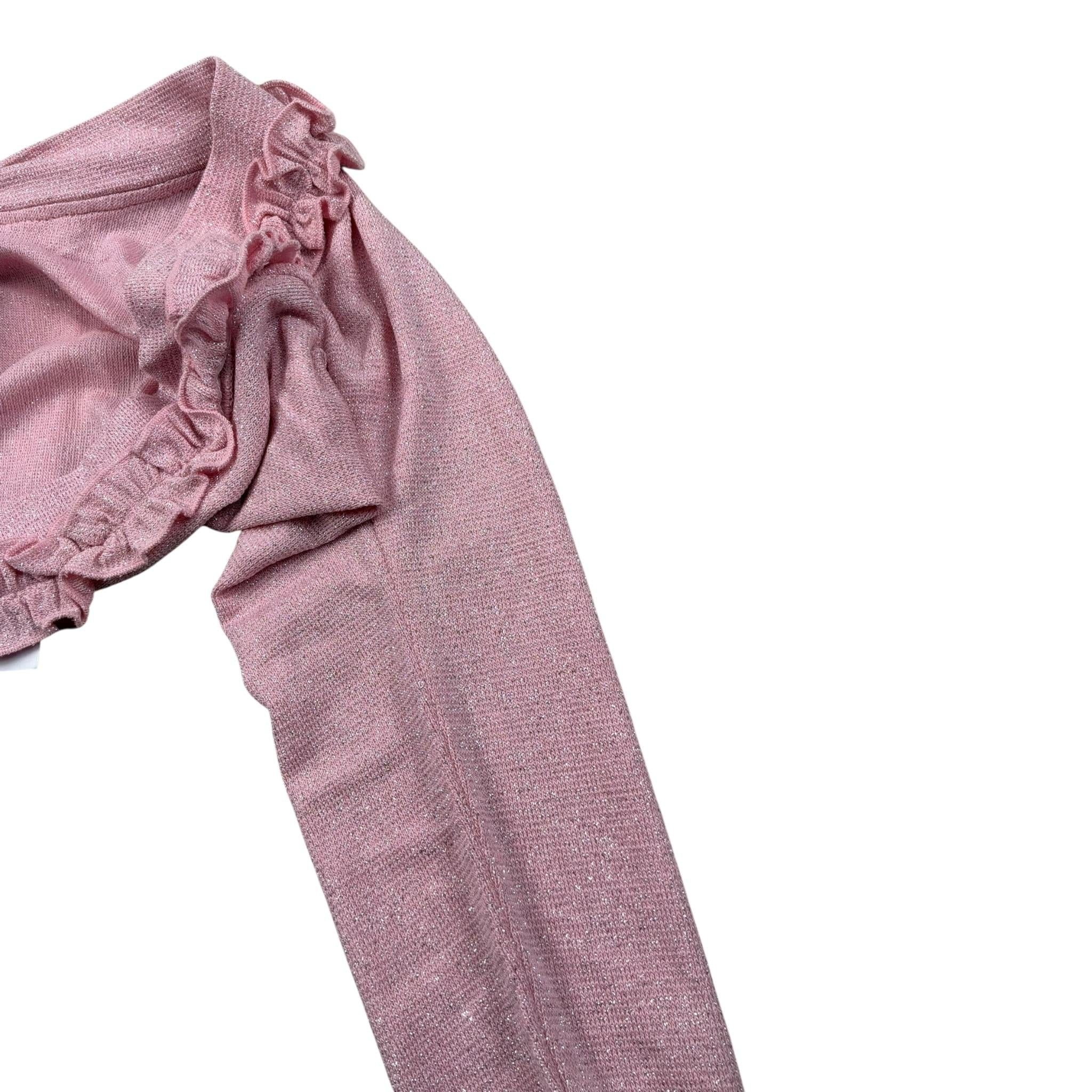 Monnalisa Coprispalle Tinta Unita con Rouches per Neonata 175800N ROSA MONNALISA 