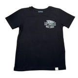 Please T-Shirt Girocollo tinta unita con Stampa Nero per Bambino MBC6030B72 NERO PLEASE 